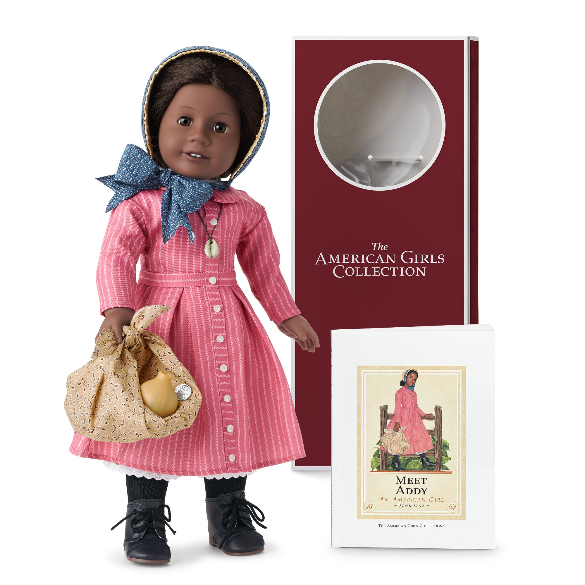 American Girl ADDY 18” Doll with Meet Outfit.