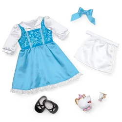 Disney Princess Belle Blue Dress, Mrs. Potts, Chip and Accessories | American Girl Wiki | Fandom Disney Princess Belle Blue Dress, Mrs. Potts, Chip and Accessories | American Girl Wiki | Fandom