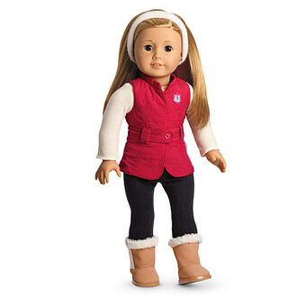american girl doll winter sparkles outfit