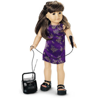 american girl purple dress