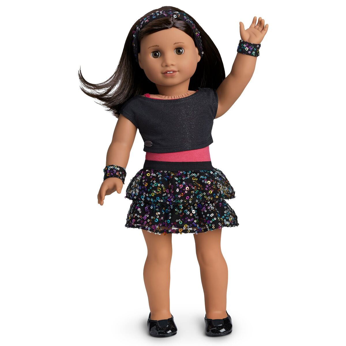 American girl deals doll dance