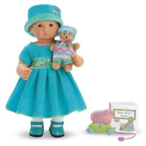 Brightly Blooming, 18-inch Doll School Outfit