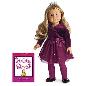 american girl purple sparkle outfit