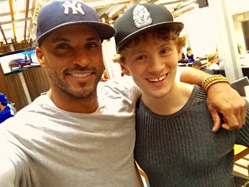 Ricky Whittle (Shadow) and Bruce Langley (Technical Boy)