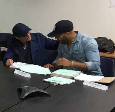 Table read - Ian McShane and Ricky Whittle