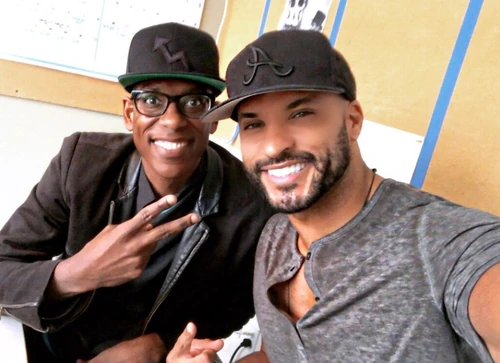 Orlando Jones (Mr. Nancy) and Ricky Whittle (Shadow Moon)