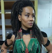 Yvette McKoy as the "Warrior Woman God" in House on the Rock (episode)