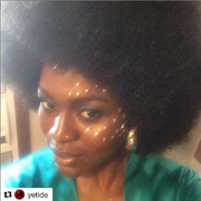 Yetide Badaki posting pictures of herself as "Disco Bilquis"