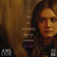 "The fate of the coven rests in Mallory's hands."