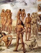 Detail of "Resurrection of the Flesh" by Luca Signorelli