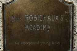 Miss R Academy plaque