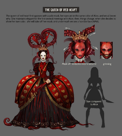 Queen of Red Heart Asylum concept