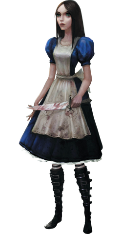 Alice: Madness Returns (Game) Cosplay, Hysteria Maid Dress & Apron Costume  Set