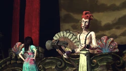 Carpenter speaking to Alice