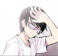 Amel with black hair