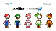 Suits for Mario, Luigi, Peach, Yoshi and Donkey Kong