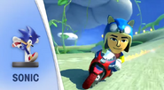 Sonic's Racing outfit in MK8