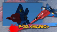 F-22 "Mario" in Ace Combat 3D: Cross Rumble+