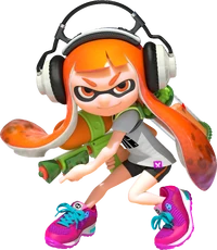 Inkling chica en Splatoon