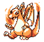 Sprite frontal de Charizard.