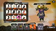 Conjunto samurái completo en Splatoon 2.