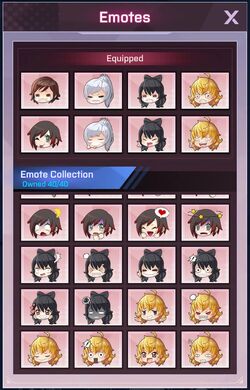 Emotes Rwby Amity Arena Wiki Fandom