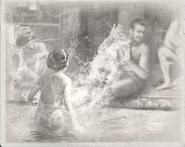 Salim being absolutely destroyed by a torrent of water, launched capriciously at him by the wife he so foolishly trusted.