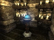 A completed Orb in its receptacle.