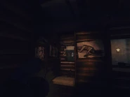 The interior of the secret corridor.