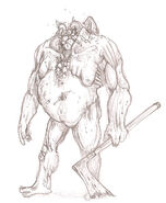 Old concept art of the Brute.