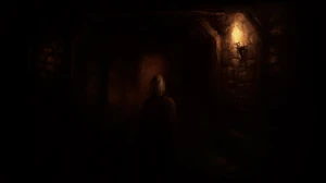 Alexander Walking In A Corridor