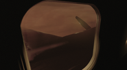 The view of the desert as the Cassandra's engines fail.