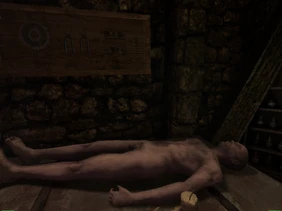 Dead body lying on the table in the Morgue.