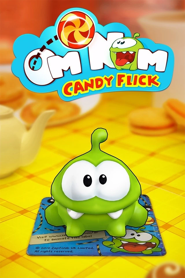 Om Nom Candy Flick Cut the Rope Wiki Fandom