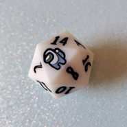 Single D20 White