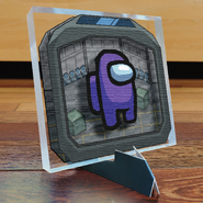 Purple Crewmate Art Tile