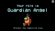 Role reveal screen for the Guardian Angel. [Not used in game]