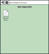 The Task Tester 2000 interface for Communications on The Airship.