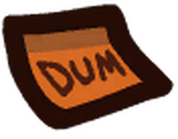 HD Among Us Brown Crewmate Character With Sus Sticky Note Hat PNG