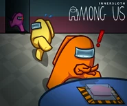 Emergency button art.png (190 KB) Cafeteria on The Skeld as the background of promotional artwork by Innersloth.