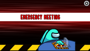 Cyan calling an emergency meeting via the emergency button.