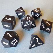 7-piece dice set.