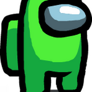 HD Among Us Lime Crewmate Character With Sus Sticky Note Hat PNG