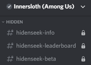 HideNSeek Discord channels hidden