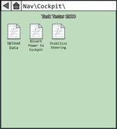 The Task Tester 2000 interface of Cockpit on The Airship.