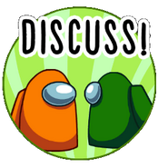 The current icon for discussing including Green and Orange.