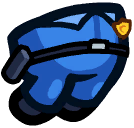The Policeman Officer when the player wearing it is ejected.