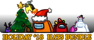 Yellow wearing the elf hat as seen in the shop's holiday '18 hats bundle header.