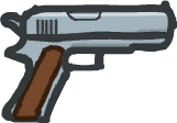 The pistols that are used in the task.