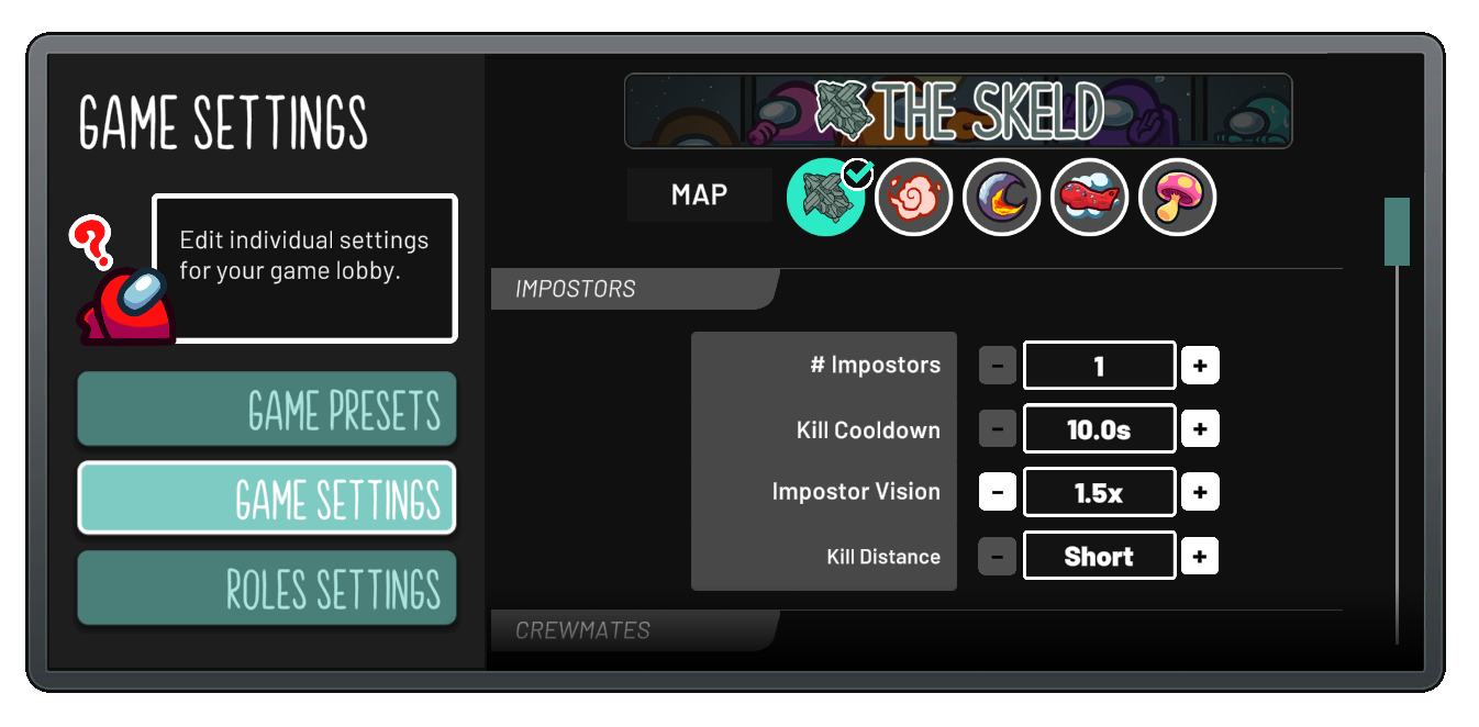 Best lobby settings - Among Us
